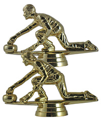 4" Curling Figurine
