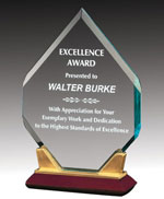 10" Flame Acrylic Award