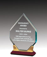 8" Flame Acrylic Award