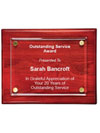 12" x 9" Floating Acrylic Rosewood Plaque