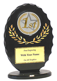 6 inch Oval 1st Place Award