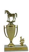 9" Arabian Horse Cup Trim Trophy