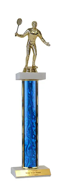 16 inch Badminton Double Marble Trophy