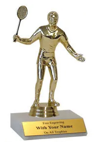 6 inch Badminton Trophy