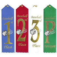 Baseball Award Ribbons