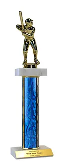 14 inch Baseball Double Marble Trophy