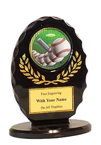 5 inch Oval Baseball Award