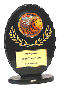 6" Oval Basketball Award