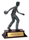 bowling resin trophy