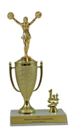 10" Cheerleading Cup Trim Trophy