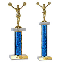 Cheerleading Double Marble Trophies