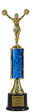 13" Cheerleading Pedestal Trophy