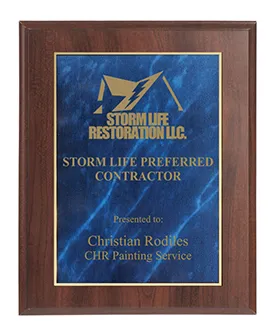 8 x 10 inch Cherry Finish Plaque
