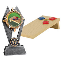 Cornhole Resin Trophies