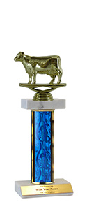 10" Cow Double Marble Trophy