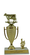 8" Cow Cup Trim Trophy