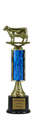 11" Cow Pedestal Trophy