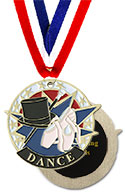 Engraved Dance Medal -Sport- Gold