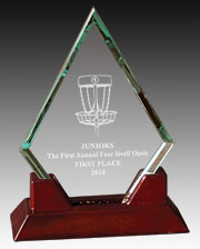 Disc Golf Diamond Glass Award