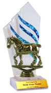 "Flames" Draft Horse Trophy