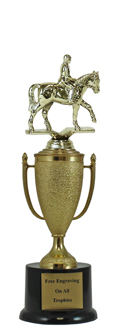 12" Equestrian Cup Pedestal Trophy