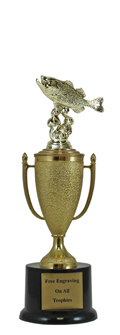 11" Bass Cup Pedestal Trophy