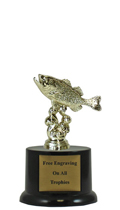 6" Pedestal Bass Trophy