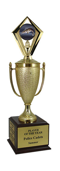 16" Walleye Victor Cup Diamond Trophy