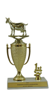 8" Goat Cup Trim Trophy