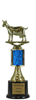 9" Goat Pedestal Trophy