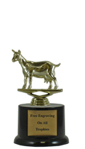 5" Pedestal Goat Trophy
