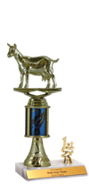 8" Excalibur Goat Trim Trophy