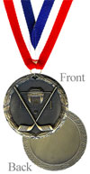Antique Gold Hockey Medal