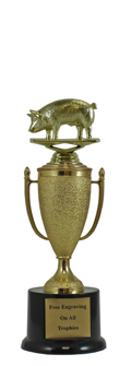 10" Hog Cup Pedestal Trophy