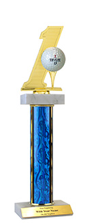 14" Hole In One Double Marble Trophy
