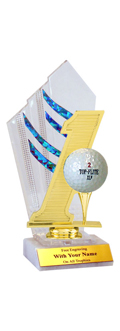 "Flames" Hole In One Trophy