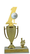 10" Hole In One Cup Trim Trophy