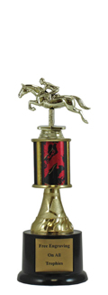 10" Jumping Horse Pedestal Trophy