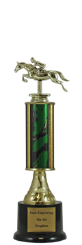 12" Jumping Horse Pedestal Trophy