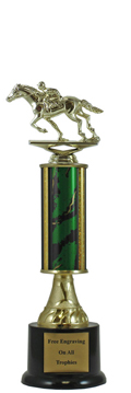 12" Horse Racing Pedestal Trophy