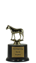 6" Pedestal Thoroughbred Horse Trophy