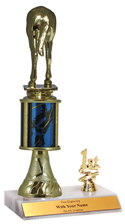 10 inch Excalibur Horses Rear Trim Trophy