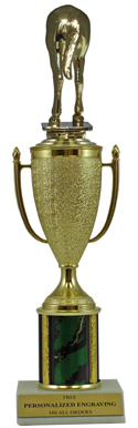 12" Horse Rear Cup Trophy