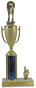 14" Horse Rear Cup Trim Trophy