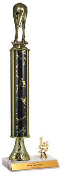 16 inch Excalibur Horses Rear Trim Trophy