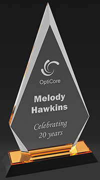 9 Inch Diamond Acrylic Award