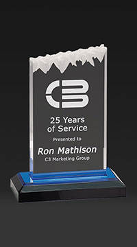 7 Inch Frosted Peak Award