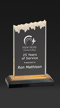 7 inch Frosted Peak Acrylic Award