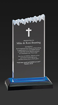 8 inch Frosted Peak Acrylic Award