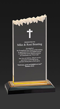 8 Inch Frosted Peak Award